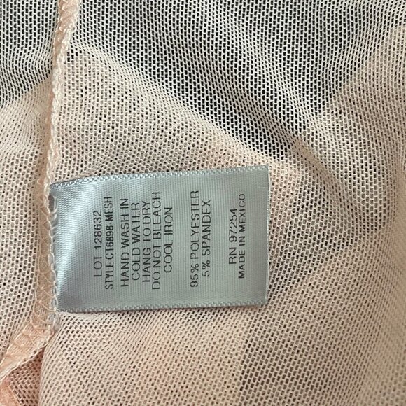 5/$20 ONE Clothing Pink Mesh Crop Top - Picture 4 of 4